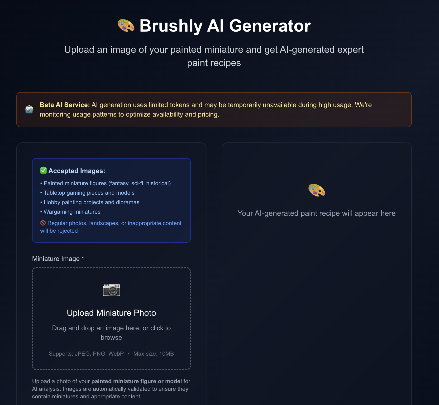 AI Recipe Expert Interface