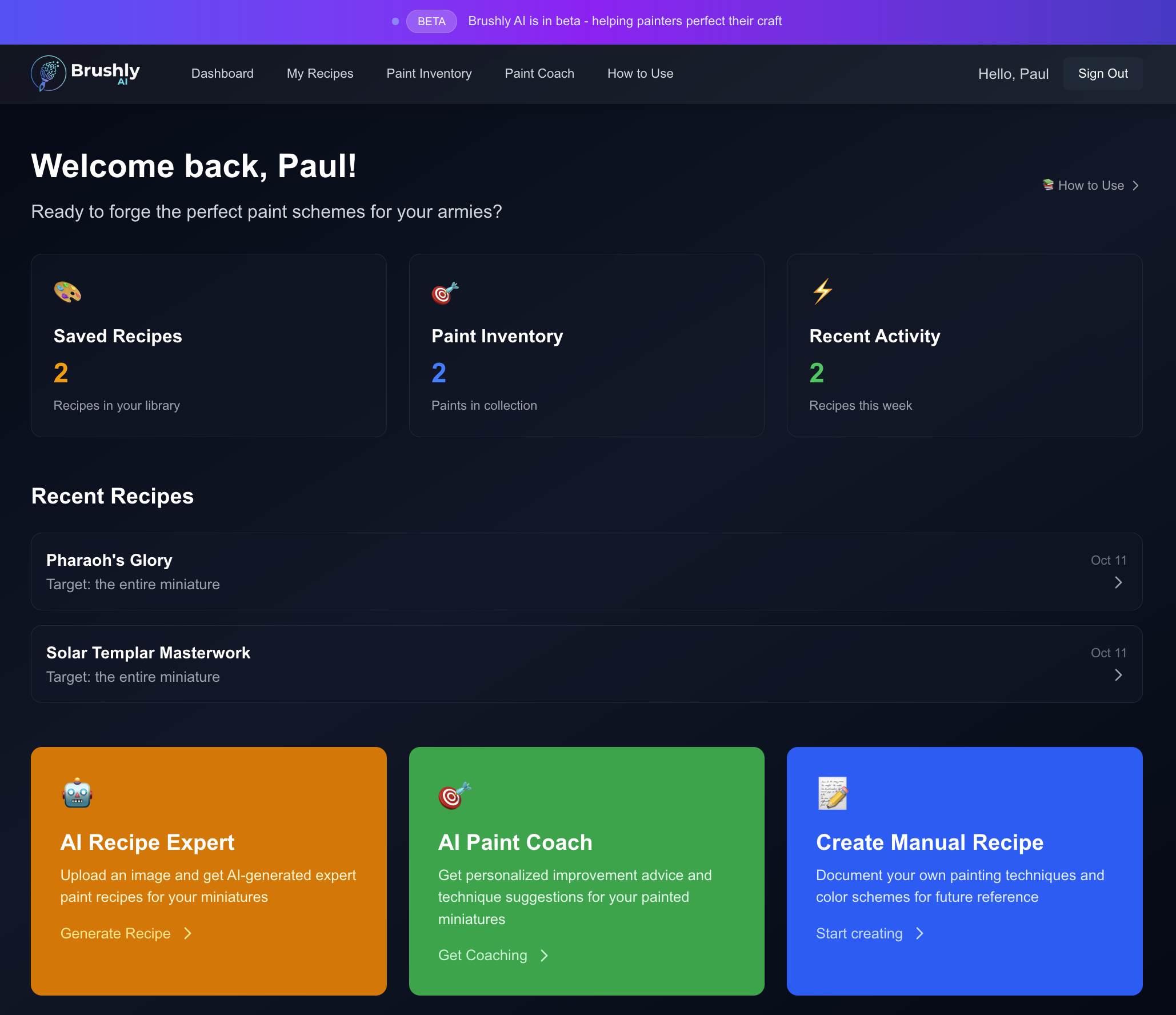 Brushly AI Dashboard